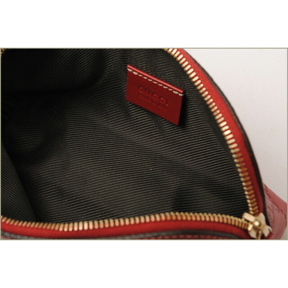 Gucci Cosmetic Pouch Guccissima GG Rouge Red - Picture 2 of 5
